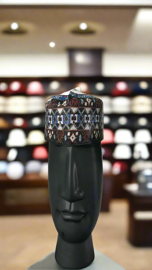 GETZNER HAT - ONYX & SAPPHIRE MOSAIC