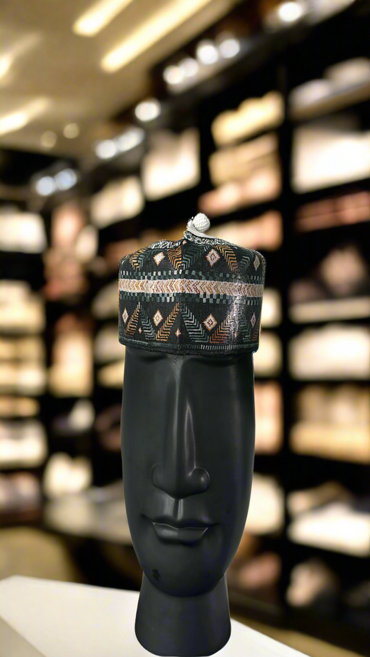 GETZNER HAT - FOREST & GOLD CHEVRON